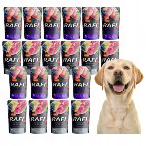 RAFI ZESTAW 20X500 KRÓLIK ŻOŁĄDKI WOŁOWE MIX SMAKÓW