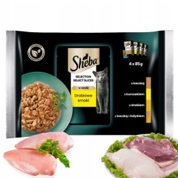 Sheba Selection Select Slices Drobiowe Smaki 4x85g Karma Dla Kota W Sosie