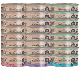 Wiejska Zagroda dla kota mix smaków 24x85 puszki kurczak, jagnięcina indyk