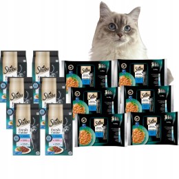 ZESTAW SHEBA TOKIO & RYBNE SMAKI MIX 12 OPAKOWAŃ PAKIET PRÓBNY