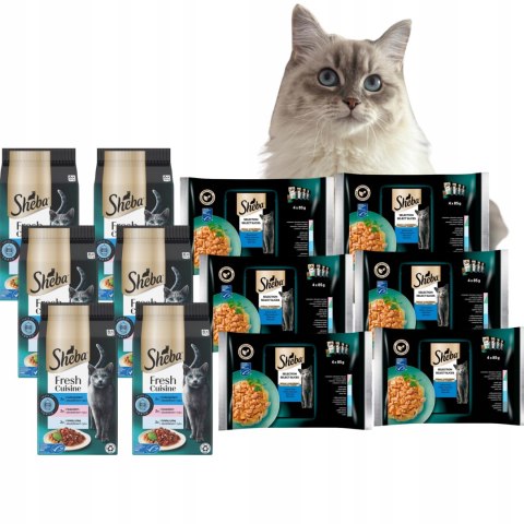 ZESTAW SHEBA TOKIO & RYBNE SMAKI MIX 12 OPAKOWAŃ PAKIET PRÓBNY