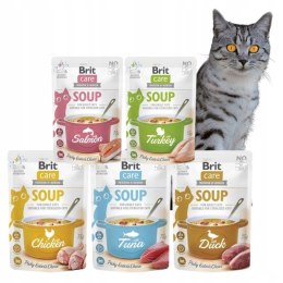 Zestaw Brit Care CAT SOUP 5X75 Saszetki dla kota chicken salmon tuna