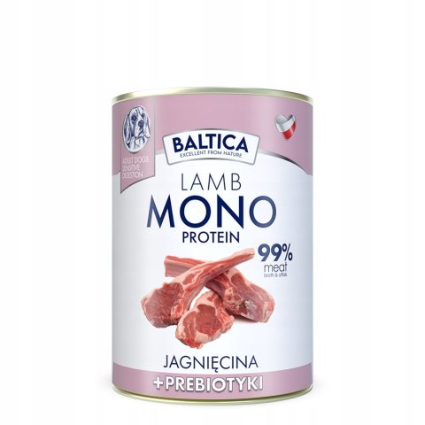 BALTICA MONO KARMA Zestaw 12 x 400 dziczyzna + jagnięcina MIX SMAKÓW