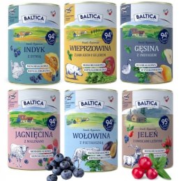 BALTICA PUSZKI MIX SMAKÓW JAGNIĘCINA JELEŃ WOŁOWINA 6x400