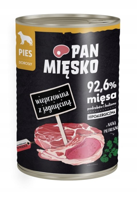 Pan Mięsko 12 x 400 g mix NOWYCH SMAKÓW DLA PSA