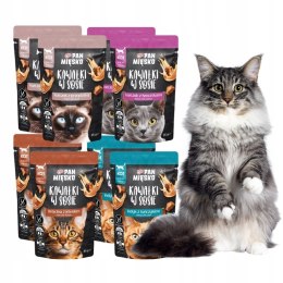 Pan Mięsko SASZETKI mokra karma dla kota pakiet próbny 8x85