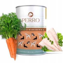 Perro Dorsz Z marchewką dla psów dorosłych 410g MONOBIAŁKOWA DLA ALERGIKA
