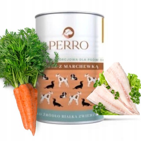 Perro Dorsz Z marchewką dla psów dorosłych 410g MONOBIAŁKOWA DLA ALERGIKA