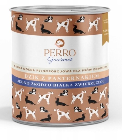 Perro - Monobiałkowa Adult - DZIK Z PASTERNAKIEM - 800g