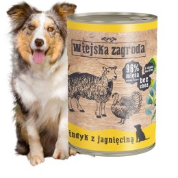 Wiejska Zagroda INDYK Z JAGNIĘCINĄ MOKRA KARMA 400g
