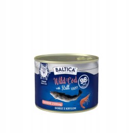 BALTICA EXCELLENT kot dorosły Wild Cod with Krill Light 185g