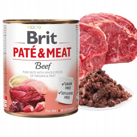 Brit Pate&Meat Beef Wołowina 800g