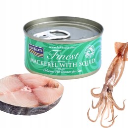 Fish4Cats MACKEREL & SQUID karma Mokra dla kota Makrela z Kałamarnicami 70g