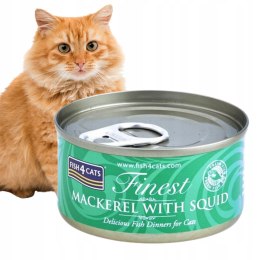 Fish4Cats MACKEREL & SQUID karma Mokra dla kota Makrela z Kałamarnicami 70g
