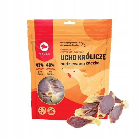 MACED UCHO KRÓLICZE NADZIEWANE KACZKA 500G