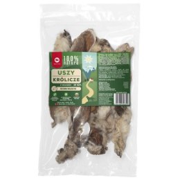 NATURALNE MACED USZY KROLICZE Z WŁOSEM 10SZT super gryzak