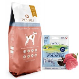 PERRO Wołowina z Jagnięciną Średnie Duże Rasy 12kg dla Psa + PYSZNE SMACZKI