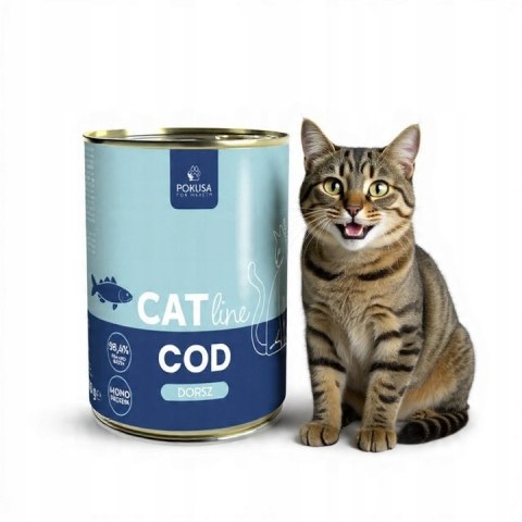 POKUSA CatLine - dorsz - karma mokra dla kotów dorosłych 400 g