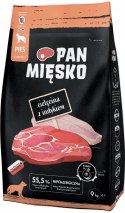 Pan Mięsko karma sucha cielęcina z indykiem 9 kg