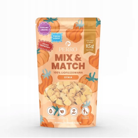 Perro MIX & MATCH przysmaki liofilizowane DYNIA 15g