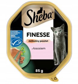 Sheba tacKA 85g łosoś pasztet (4) pyszna karma dla kota wybrednego