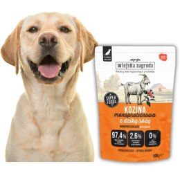 WIEJSKA ZAGRODA Kozina Monoproteinowa karma dla psa saszetka 500g