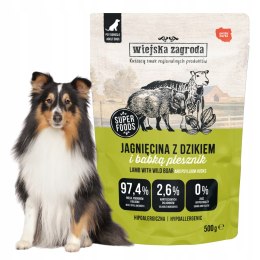 Wiejska Zagroda Karma mokra dla psa Jagnięcina z dzikiem (dorosły) 500g