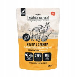 Wiejska Zagroda Karma mokra dla psa Kozina z sarniną (dorosły) 500g