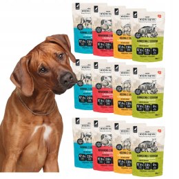 Wiejska Zagroda MIX Karma Mokra Saszety 12x500 pakiet próbny