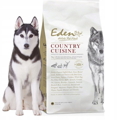 Eden Country Cuisine (M/L) 12kg kaczka jagnięcina królik + gratis