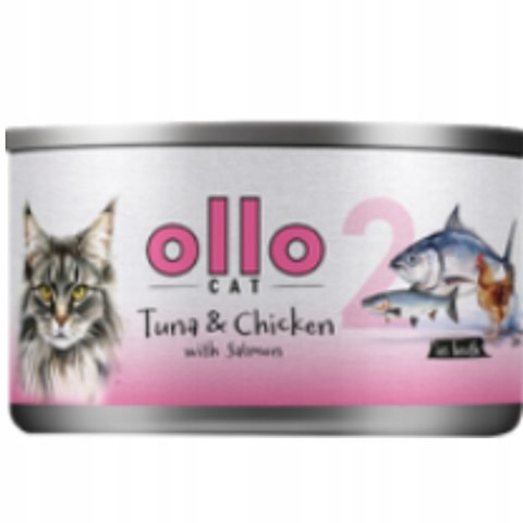 Ollo Cat Tuna Shrimp Lobster Zestaw wszystkich smaków 24x70g