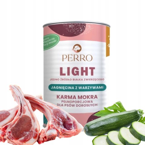PERRO LIGHT Jagnięcina z warzywami PERRO 400g monobiałkowa