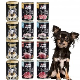 Pan Mięsko 12 x 400 g mix NOWYCH SMAKÓW DLA PSA