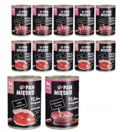 Pan Mięsko Puppy Mix Zestaw 2 smaków SZCZENIAK Indyk z Wołowiną Wieprzowina