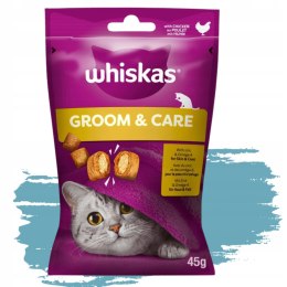 WHISKAS Zdrowy Blask SKIN & COAT przysmak dla kota z kurczakiem 45 g
