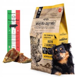 Wiejska Zagroda Indyk z Jagnięciną 2kg M średnie rasy + GRATIS