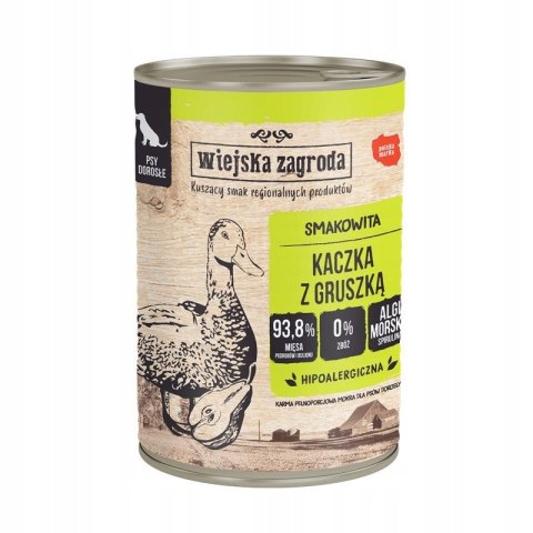 Wiejska Zagroda Kaczka z gruszką 6x400g Mokra karma