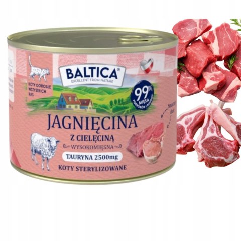 BALTICA SMAKI REGIONÓW Kot dorosły Jagnięcina z cielęciną 185g