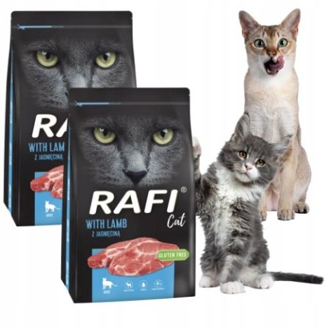 Dolina Noteci Rafi Cat 2x7kg z jagnięciną sucha karma dla kota 14kg ZESTAW
