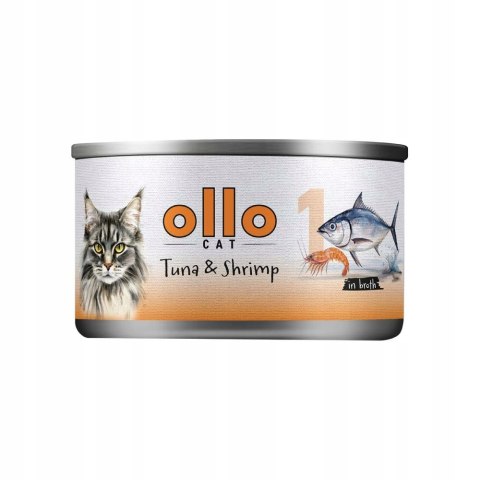Ollo Cat nr 1 Tuna & Chicken with Shrimp in jelly 70G