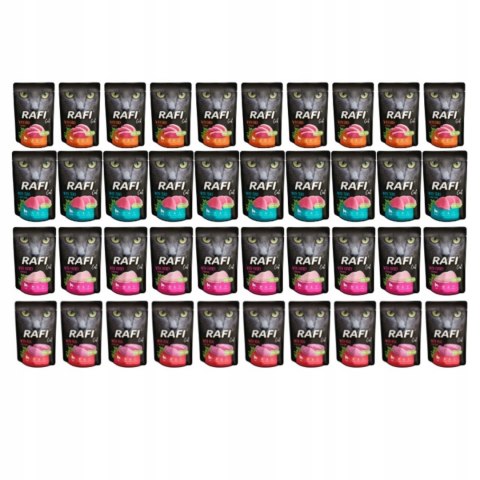 Rafi 40x100 Saszetki mokra karma dla kota