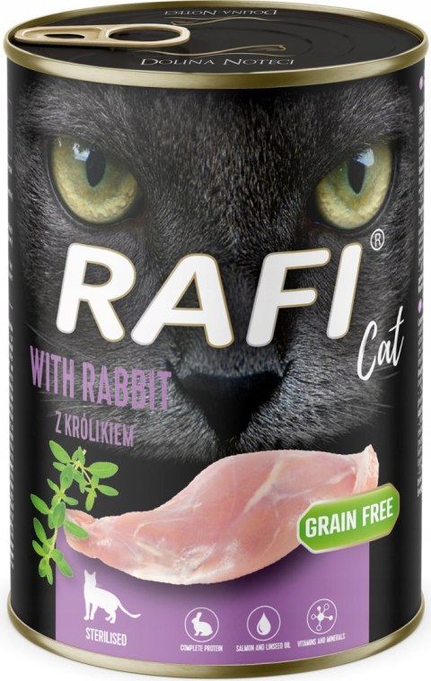 Rafi Cat Sterilised Tuńczyk JAGNIĘCINA KRÓLIK 12x400 ULUBIONE SMAKI