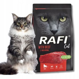 Rafi Cat z wołowiną 7kg Dolina Noteci karma dla kota