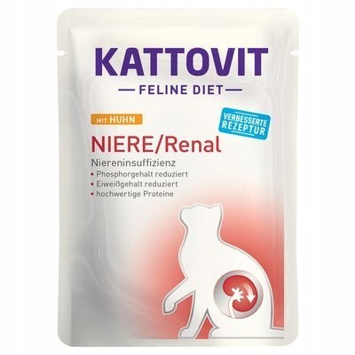 KATTOVIT NIERE RENAL KARMA DLA KOTÓW MIX SMAKÓW 12x85g