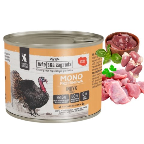 Wiejska Zagroda MONO KOCIAK Indyk 200g