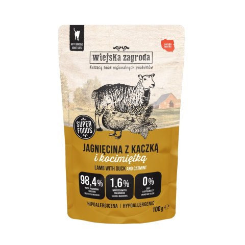 Wiejska Zagroda Saszetki dla kota 12x100