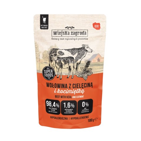 Wiejska Zagroda Saszetki dla kota 12x100