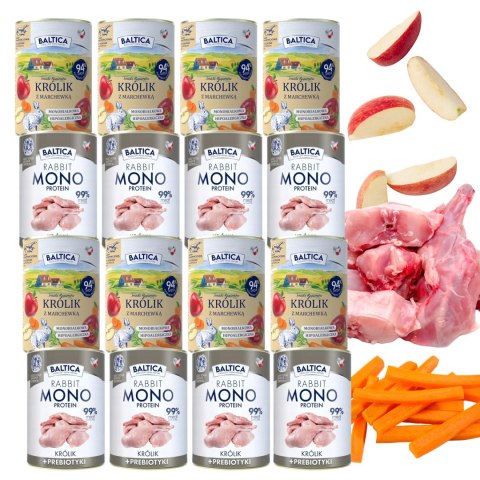 ZESTAW BALTICA KRÓLIK 12X400 SMAKI REGIONÓW & NUTRACEUTIC