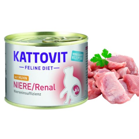 ZESTAW KATTOVIT Niere Renal KURCZAK puszka dla kota 12X185g