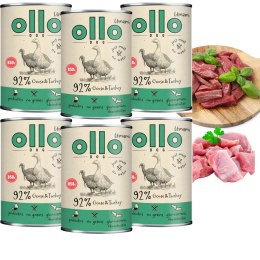 ZESTAW OLLO PUSZKA PIES UMAMI GĘŚ I INDYK 6X850G